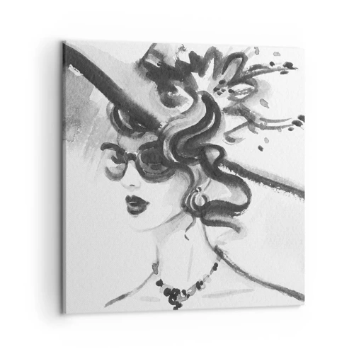 Canvas picture - Lady with a Character - 50x50 cm