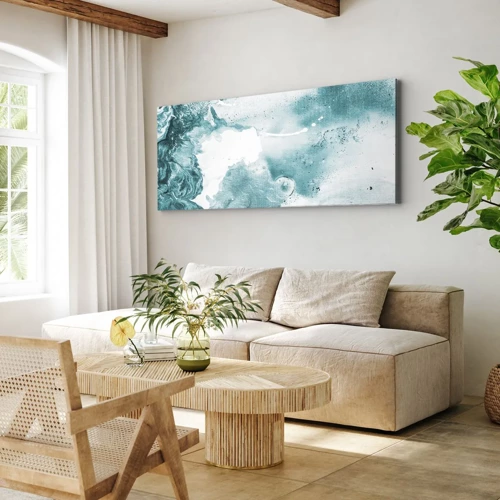 Canvas picture - Lakes of Blue - 100x40 cm