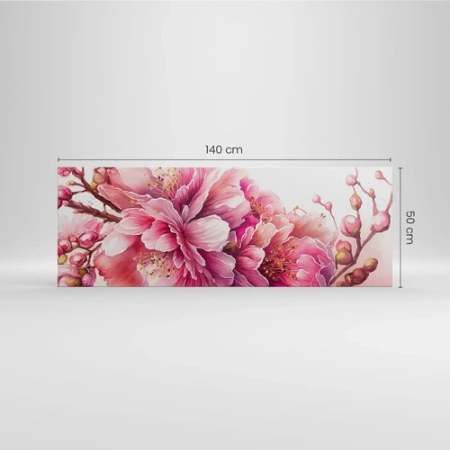 Canvas picture - Land of Cherry Blossoms - 140x50 cm