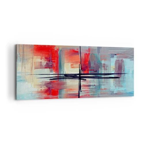 Canvas picture - Landscape in a foreign Dimension - 100x40 cm