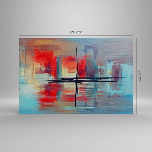 Canvas picture - Landscape in a foreign Dimension - 120x80 cm