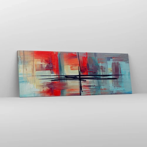 Canvas picture - Landscape in a foreign Dimension - 140x50 cm