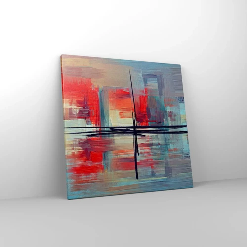 Canvas picture - Landscape in a foreign Dimension - 50x50 cm