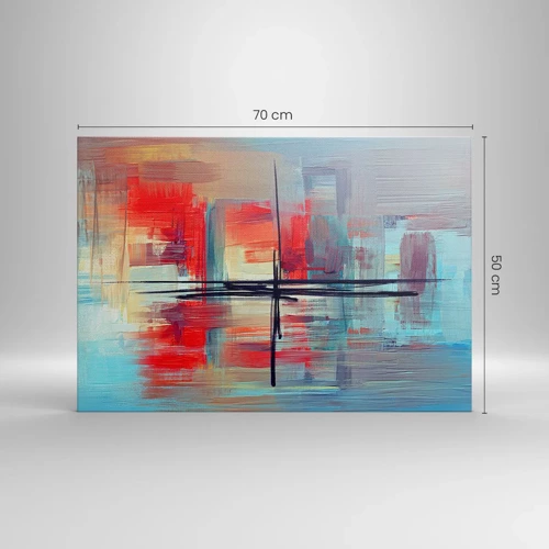 Canvas picture - Landscape in a foreign Dimension - 70x50 cm