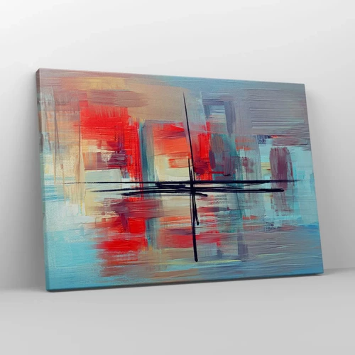 Canvas picture - Landscape in a foreign Dimension - 70x50 cm