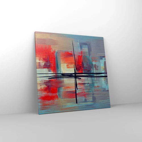 Canvas picture - Landscape in a foreign Dimension - 70x70 cm