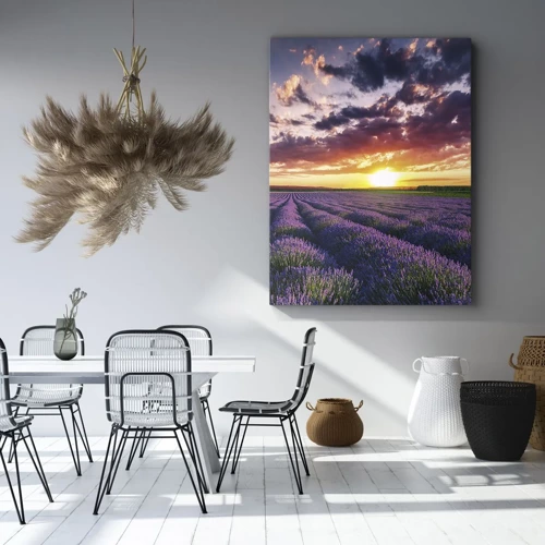 Canvas picture - Lavender World - 45x80 cm