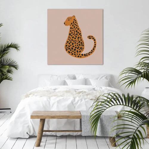 Canvas picture - Leopard Print Is Fashionable - 60x60 cm
