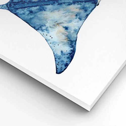 Canvas picture - Life In Blue - 45x80 cm