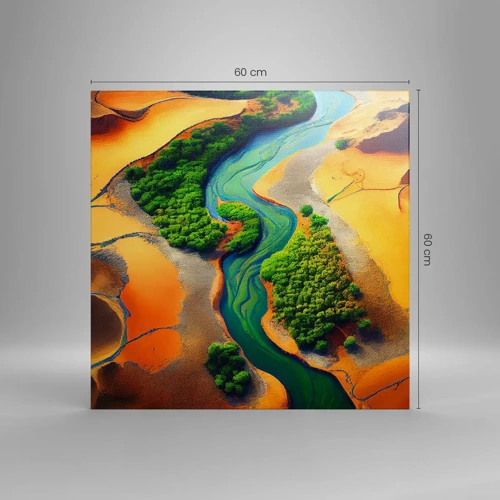 Canvas picture - Life-giving River - 60x60 cm