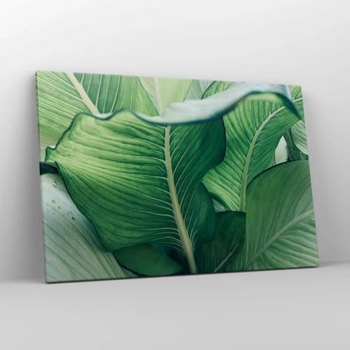 Canvas picture - Life in Intense Green Colour - 120x80 cm