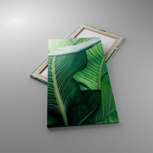 Canvas picture - Life in Intense Green Colour - 55x100 cm