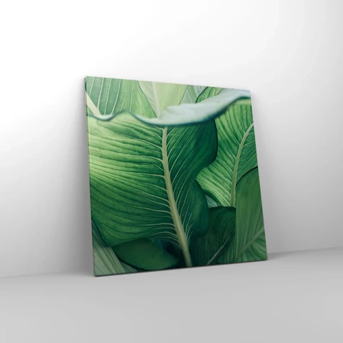 Canvas picture - Life in Intense Green Colour - 60x60 cm