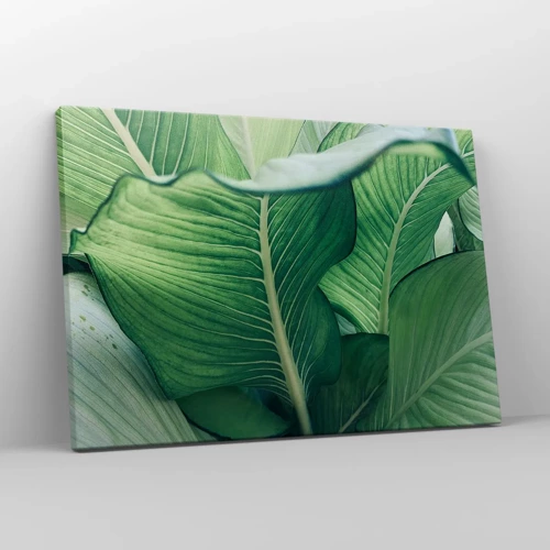 Canvas picture - Life in Intense Green Colour - 70x50 cm