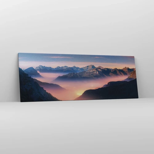 Canvas picture - Light in the Valleys - 140x50 cm