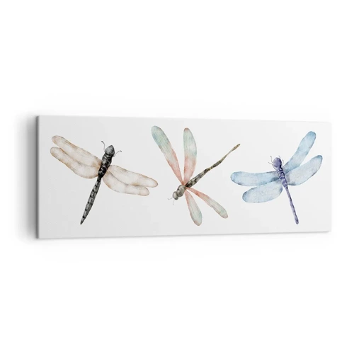 Canvas picture - Lightness of Dragonflies  - 140x50 cm