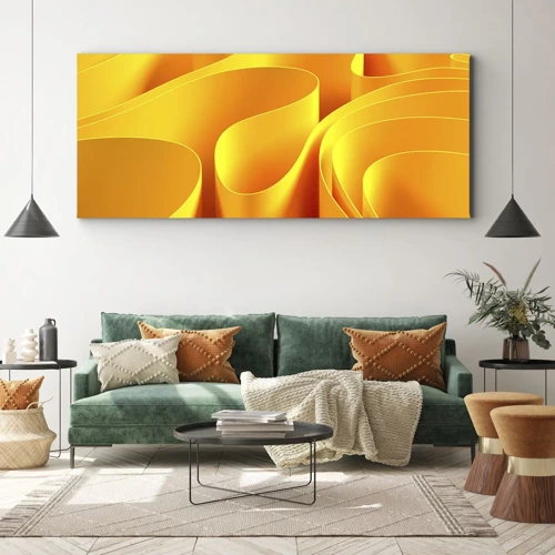 Canvas picture - Like Waves of the Sun - 140x50 cm
