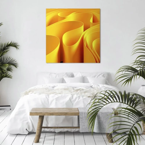 Canvas picture - Like Waves of the Sun - 30x30 cm