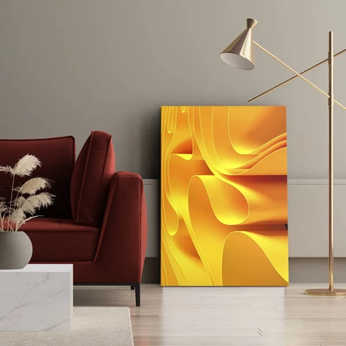 Canvas picture - Like Waves of the Sun - 55x100 cm