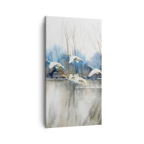 Canvas picture - Like in a Fairy Tale about Wild Swans - 45x80 cm