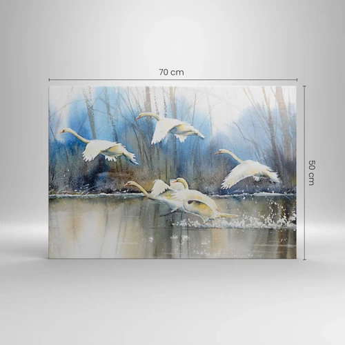 Canvas picture - Like in a Fairy Tale about Wild Swans - 70x50 cm