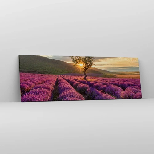 Canvas picture - Lilac Coloured Aroma - 90x30 cm