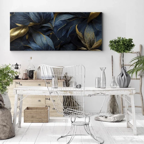 Canvas picture - Lined with Gold - 120x50 cm
