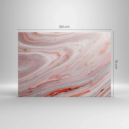 Canvas picture - Liquid Pink - 100x70 cm