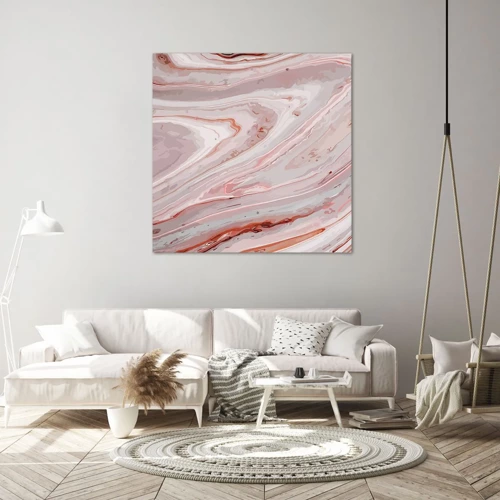 Canvas picture - Liquid Pink - 50x50 cm