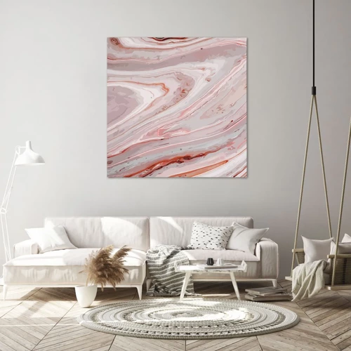 Canvas picture - Liquid Pink - 60x60 cm