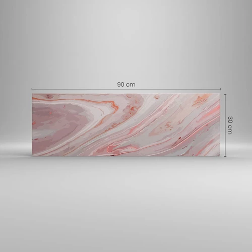 Canvas picture - Liquid Pink - 90x30 cm
