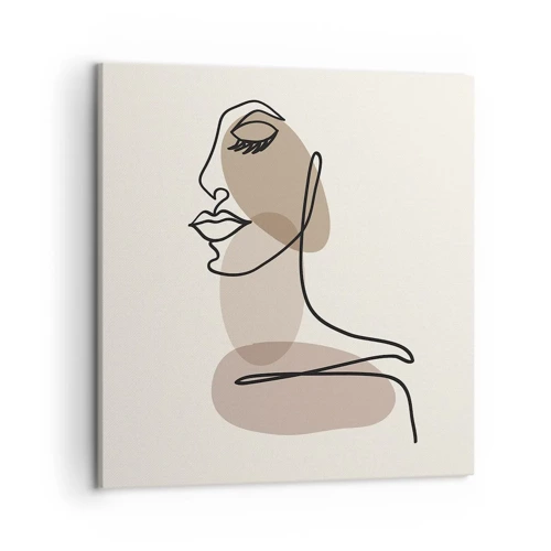 Canvas picture - Listening to Herself - 50x50 cm