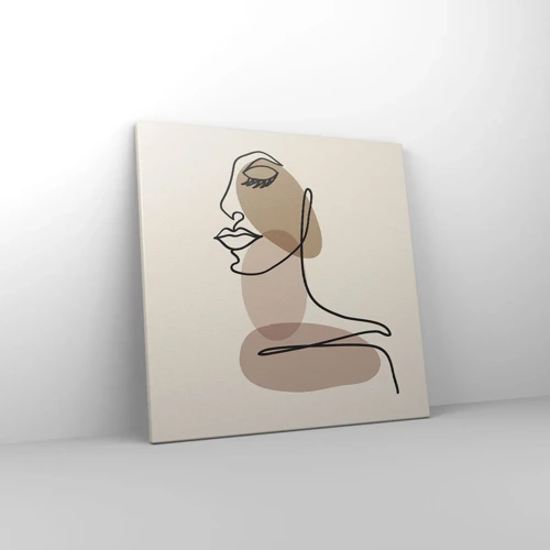 Canvas picture - Listening to Herself - 50x50 cm