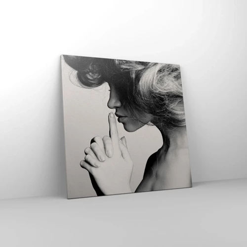 Canvas picture - Listening to Herself - 70x70 cm