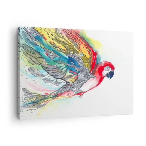 Canvas picture - Live Colourfully - 70x50 cm