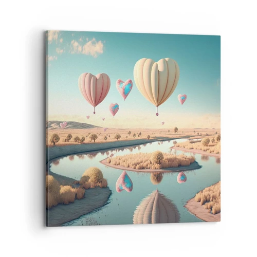 Canvas picture - Love Lifts You up - 70x70 cm