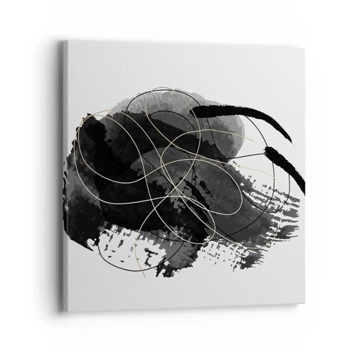 Canvas picture - Made from Black - 40x40 cm