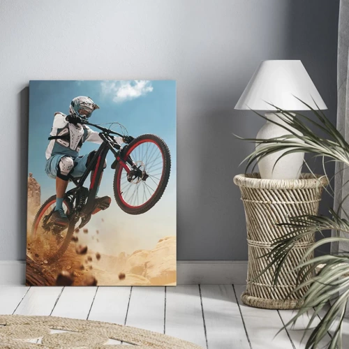 Canvas picture - Madness on Wheels - 45x80 cm