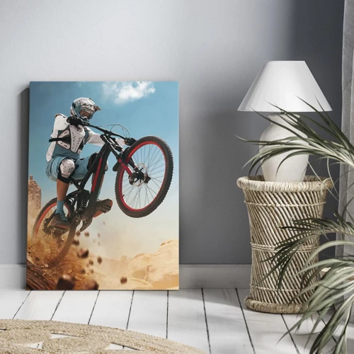 Canvas picture - Madness on Wheels - 65x120 cm