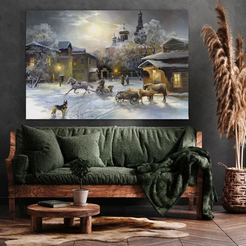 Canvas picture - Magic of Russian Winter - 70x50 cm