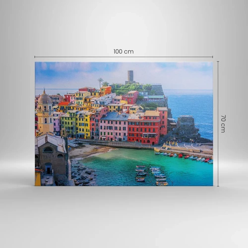 Canvas picture - Magical Mediterranean Town - 100x70 cm