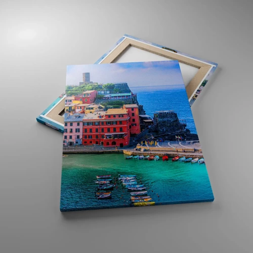 Canvas picture - Magical Mediterranean Town - 50x70 cm