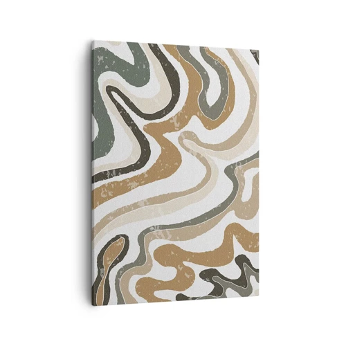 Canvas picture - Meanders of Earth Colours - 50x70 cm