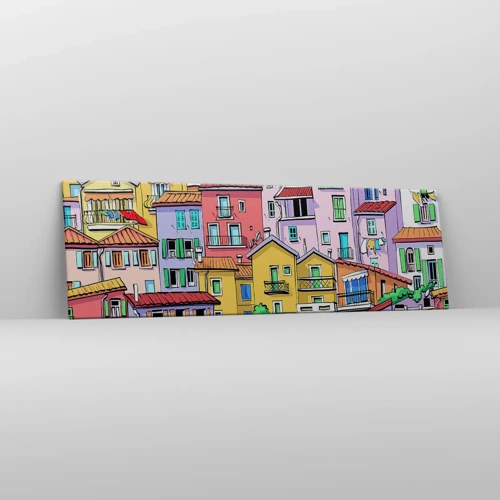 Canvas picture - Merry City - 160x50 cm