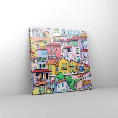 Canvas picture - Merry City - 30x30 cm