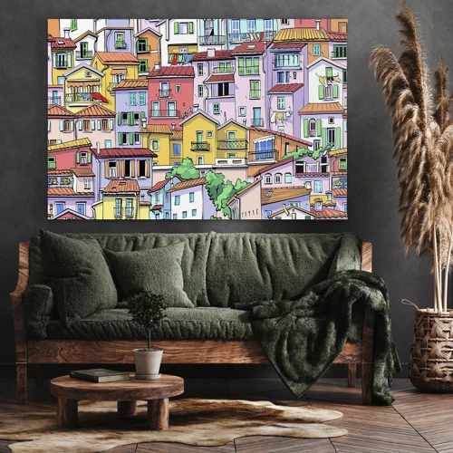 Canvas picture - Merry City - 70x50 cm