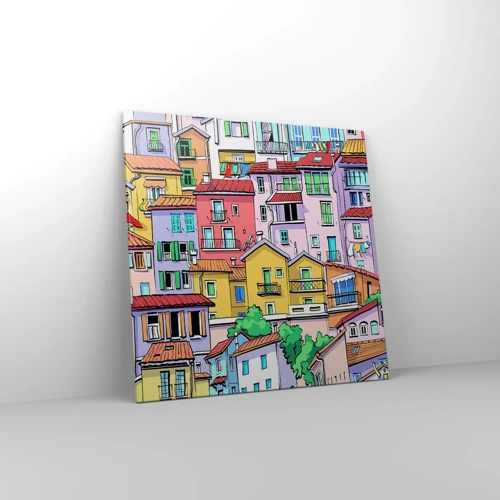 Canvas picture - Merry City - 70x70 cm