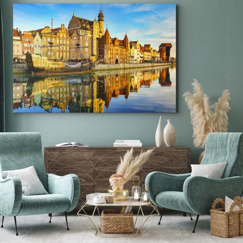 Canvas picture - Mirror Reflection of the Past - 70x50 cm