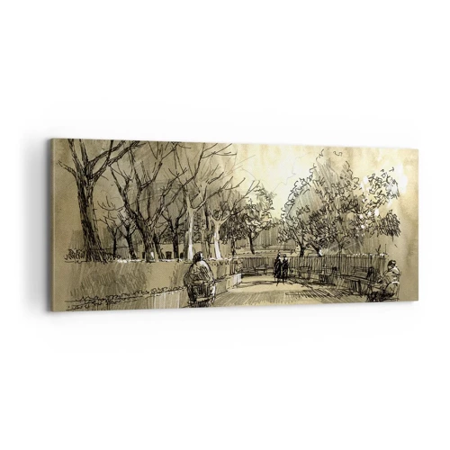 Canvas picture - Moment Stopped with a Feather - 100x40 cm