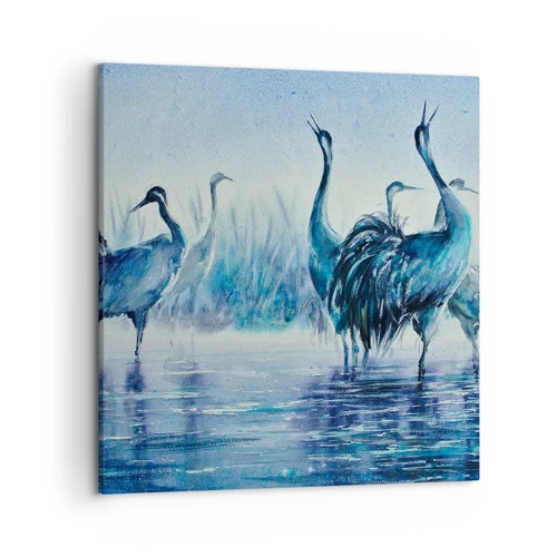 Canvas picture - Morning Encounter - 50x50 cm